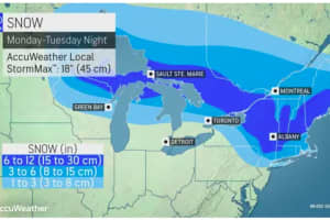 Projected Snowfall Amounts Released For Potent Storm Taking Aim On Region