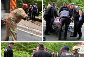 Crews Rappel Into Ravine To Rescue Woman Injured Crashing At Rock Creek Park (VIDEO)