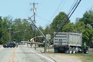 Dump Truck Downs Utility Pole, Causing Closures, Power Outages In Sussex County: Police