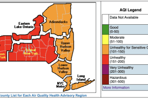 New Update - Smoky Skies: Air Quality Health Advisory Extended To All NY