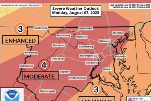 Parts Of DMV Region Under 'First Moderate Risk For Severe Weather In At Least 10 Years'