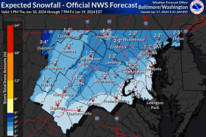 More Snow: New Projections Released For Storm Headed To MD, VA