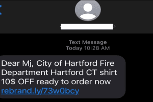 Hartford Fire Department Issues Alert About Scam Messages