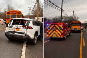 7 Students Hospitalized After Crash Involving School Bus In Moriches
