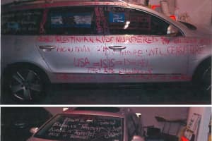 Suspicious Car Covered In Hate Speech Caught: Elmsford Man Faces Charges, Police Say