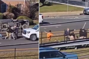 Flipped Car, Boards Swinging: Brawl On Sunrise Highway Caught On Video