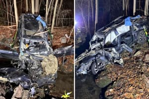 Driver Rushed To Trauma Center After Crashing Into Ravine In CT