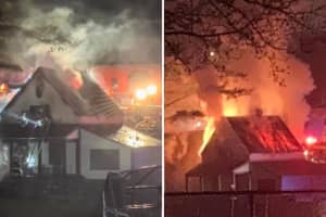 Building Goes Up In Flames At Baseball Field In Dobbs Ferry