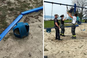 Young Girl Rescued After Getting Stuck In Swing At Park In Westchester