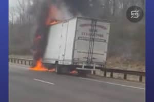 Vehicle Fire Closes Lanes Of MD 200