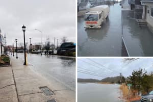 Powerful Pre-Christmas Storm Causes Flooding In Norwalk