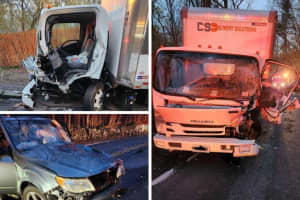 Crash Traps Driver In Truck, Hospitalizes 2 In Westchester