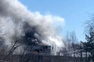 Fire Breaks Out As Workers Demolish Former Sony Building In Park Ridge