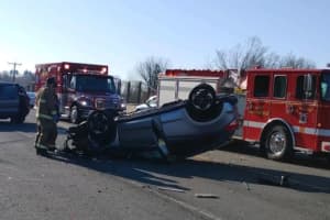 One Injured In Rollover Wreck In West Springfield That Caused Rush-Hour Delay: Police