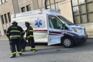 Ambulance Crashes In Passaic
