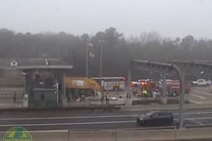 Garbage Truck Crashes Into Barnegat Tollbooth On Garden State Parkway During Morning Commute