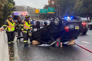 Driver Hospitalized In Route 17 Rollover