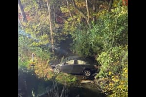 Car Crashes Into Creek In Central PA