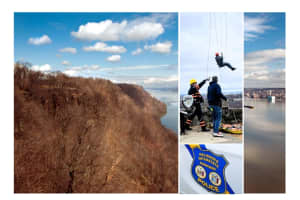 Rescuers Search NJ/NY State Line After Missing Person's Car Is Found Atop Palisades