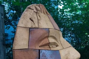 Colossal Heads, Stone Sculptures Take Over Nyack Art Center Garden