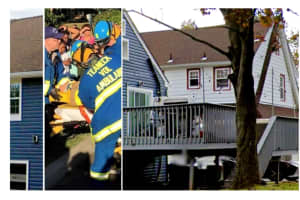 Three Hospitalized, Others Treated After Deck With Dozens Of Adults, Kids Collapses In Teaneck