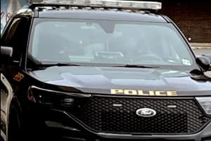 Street Racers Surround Jersey City Police, Dent Patrol Car