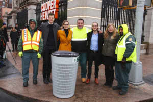 Talking Trash: NYC Unveils New Sleek Model For 23,000 Garbage Bins That Are 20 Pounds Lighter