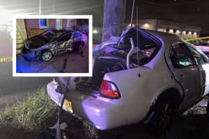 Passenger Ejected After Paterson Driver Slams Parked Car, Utility Pole On Tonnelle Avenue