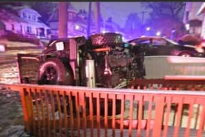 Icy Roads Send Jeep Into Homes In Nutley