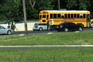Kids OK After Mini-Cooper Rear-Ends School Bus On Route 4 In Hackensack