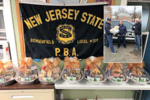 Bergen Law Enforcement Feeds The Needy At Thanksgiving