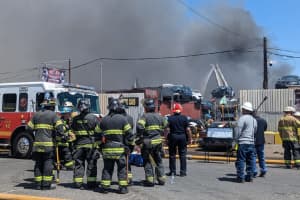 Crews Battle Massive Junkyard Fire In Southwest Philadelphia