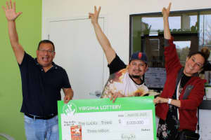 'Lucky 3' Friends Split $3M Lottery Prize In Loudoun County