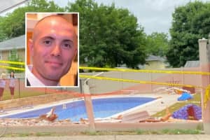 Wagon Plows Through Fence, Shed, Into Bergen Pool