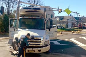 Driver Hospitalized After Italian Food Delivery Truck Destroys Traffic Light In Paramus