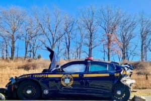 State Police Car Struck While Assisting Disabled Vehicle In Tuxedo