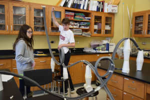 Bronxville Middle School Eighth-Graders Build Marble Roller Coasters