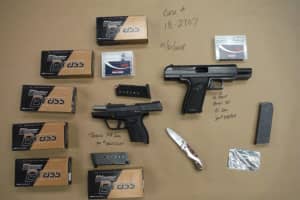 Man Caught With Semiautomatic Guns On I-84 Resists Arrest, Police Say