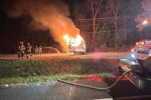 Camper Goes Up In Flames Days After Being Parked In Maryland Lot (VIDEO)