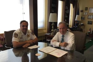 Rockland County Exec, Sheriff Sign Homeland Security Grant Resolution