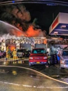 Three-Alarm Fire Destroys Auto Body Shop In Newburgh