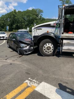 One Hospitalized After Truck, Car Crash In Rockland