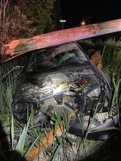 Woman Driving Drunk Crashes Into Pole In Massachusetts, Police Say