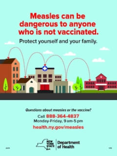 First Adult Case Of Measles In Suffolk County Confirmed, With Exposure Site Announced