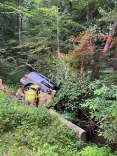 Longwood Fire Crews Free Stuck Driver From Creek In Chester County