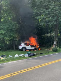 Deputy Saves Woman From Burning Vehicle Following Crash In Area