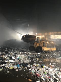 Five Firefighters Injured In Blaze At Yonkers Waste Management Facility