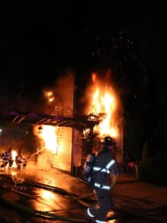 PHOTOS: Homeowner, Firefighter Injured In Furious Wallington Blaze