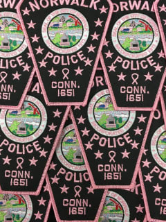 Norwalk Police Wear Pink Patches In Support Of Breast Cancer Research/Treatment