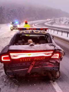 Trooper Escapes Injury After Cruiser Gets Hit On Taconic In Dutchess
